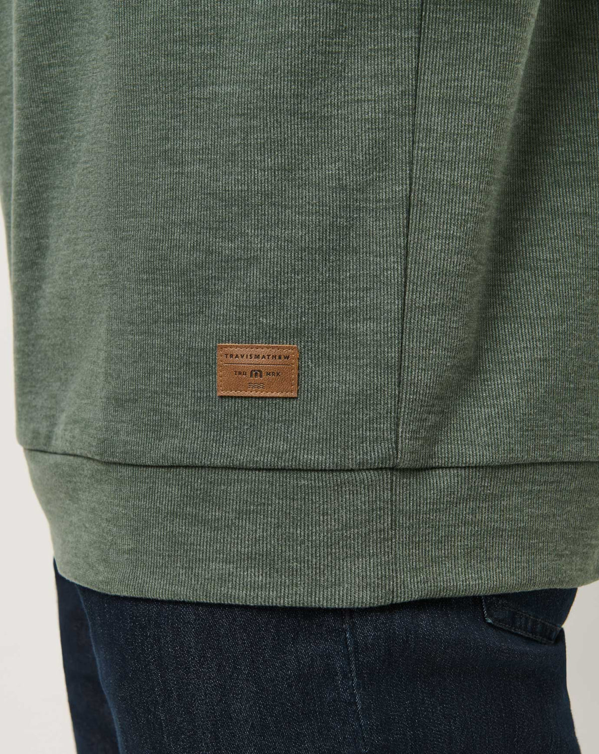 Cloud Sweater Heather Dark Olive | Travis Mathew