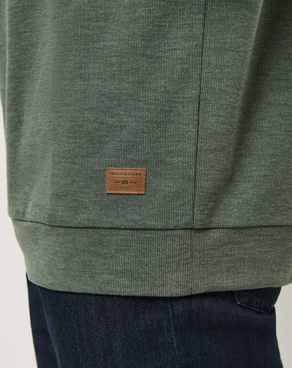 Cloud Sweater Heather Dark Olive | Travis Mathew