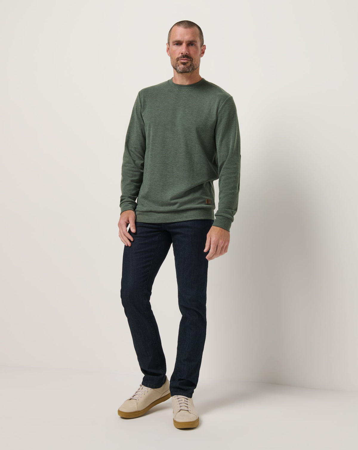 Cloud Sweater Heather Dark Olive | Travis Mathew