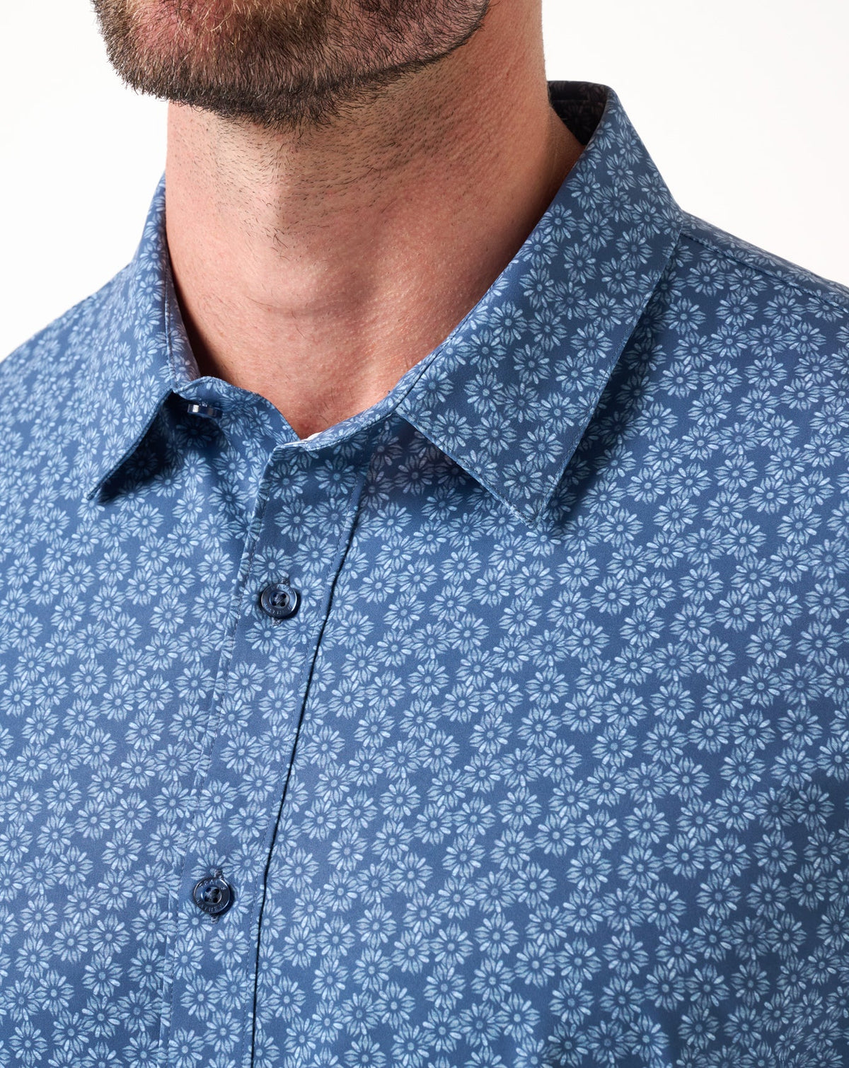 Techwoven Sunlight Button-Up Bering Sea | Travis Mathew