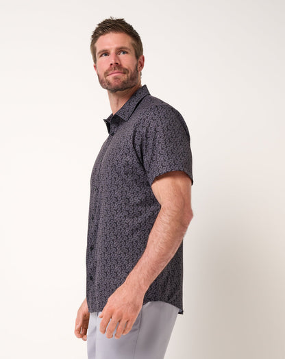 Techwoven Sunlight Button-Up Black | Travis Mathew