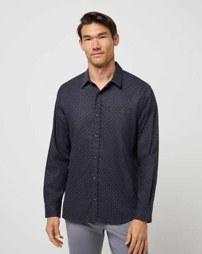 Techwoven Tidbits Button-Up Black | Travis Mathew