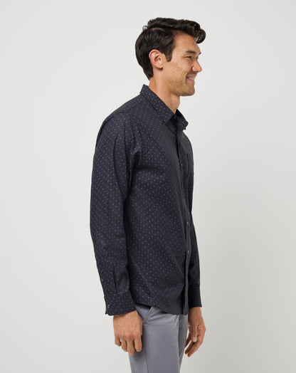 Techwoven Tidbits Button-Up Black | Travis Mathew