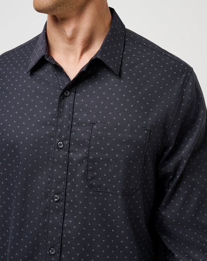 Techwoven Tidbits Button-Up Black | Travis Mathew