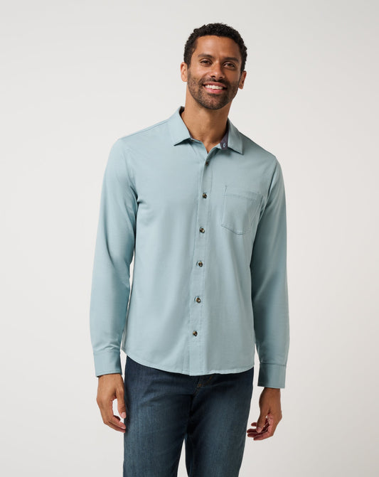 Comfortknit TM Social Club Button-Up Arona | Travis Mathew