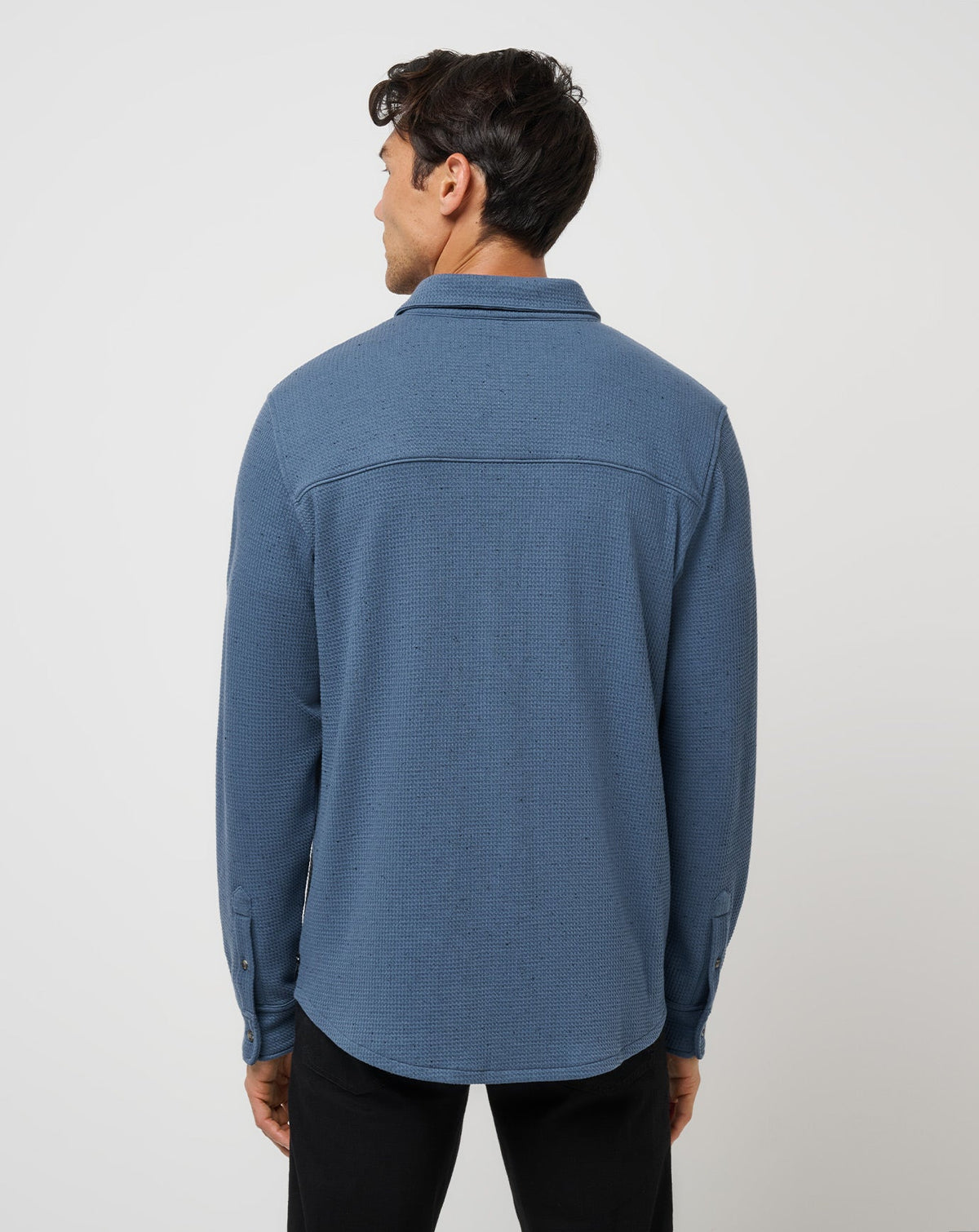Cloud Waffle Shirt Jacket Bering Sea | Travis Mathew