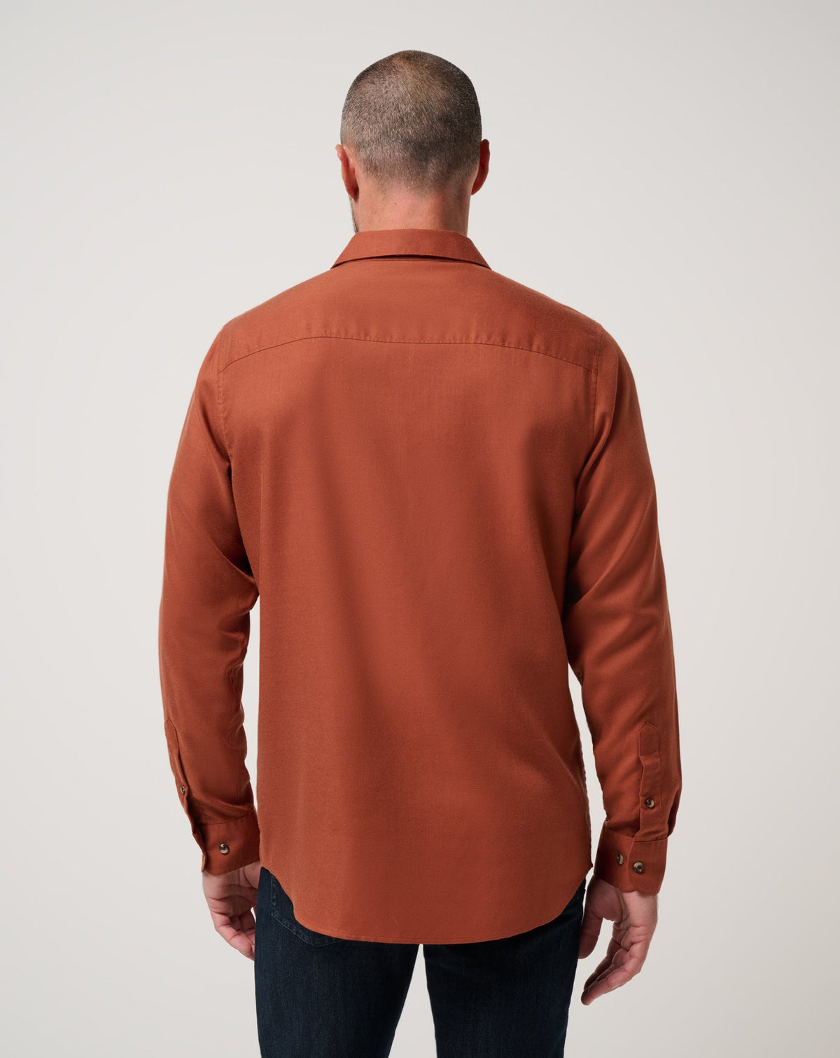 Cloud Flannel Button-Up Maple | Travis Mathew