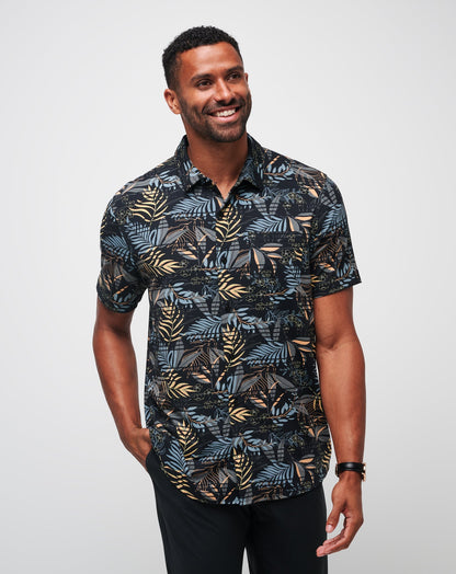 Knit Hanabata Days Button-Up Black | Travis Mathew