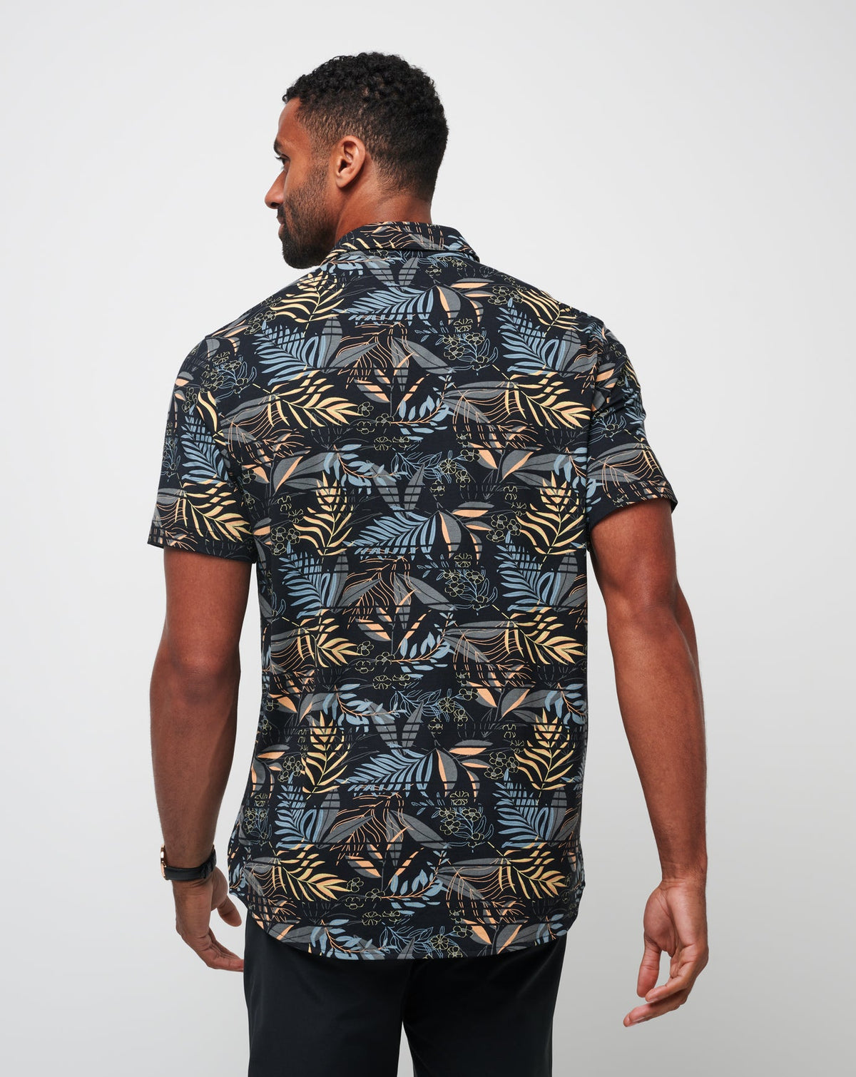 Knit Hanabata Days Button-Up Black | Travis Mathew