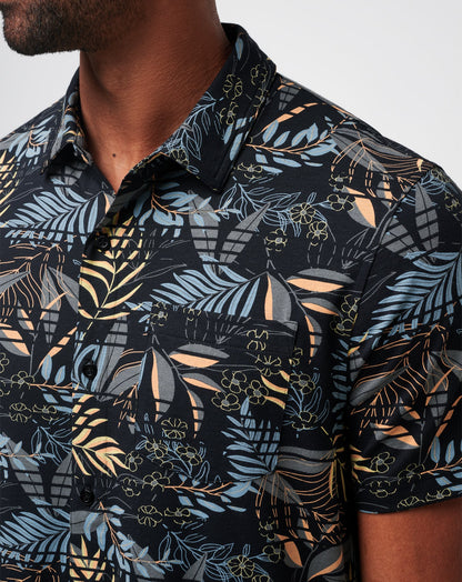 Knit Hanabata Days Button-Up Black | Travis Mathew