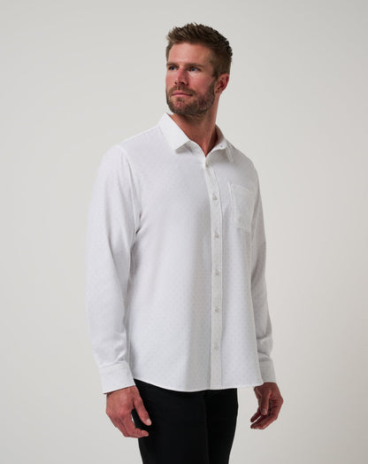 Techwoven Tidbits Button-Up White | Travis Mathew