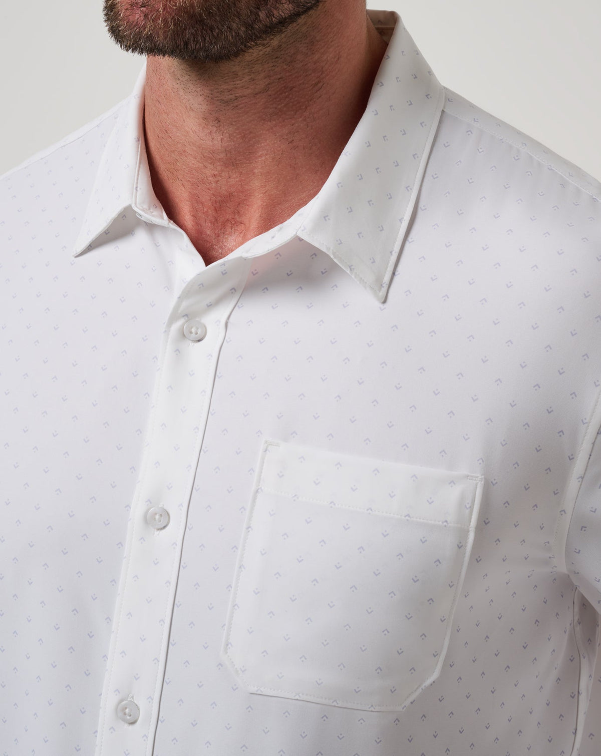 Techwoven Tidbits Button-Up White | Travis Mathew