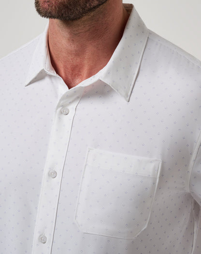 Techwoven Tidbits Button-Up White | Travis Mathew