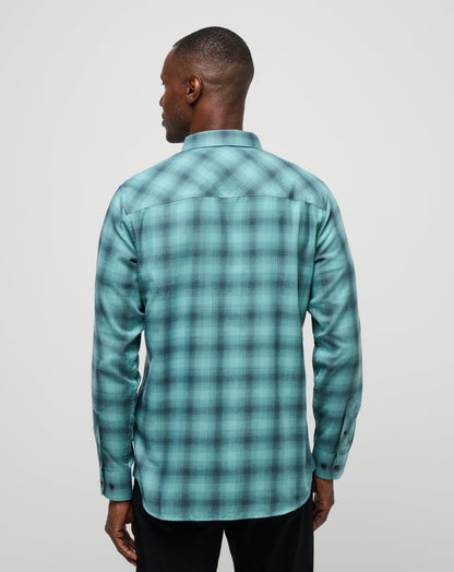 Cloud Flannel Plaid Button-Up Total Eclipse/Cameo | Travis Mathew