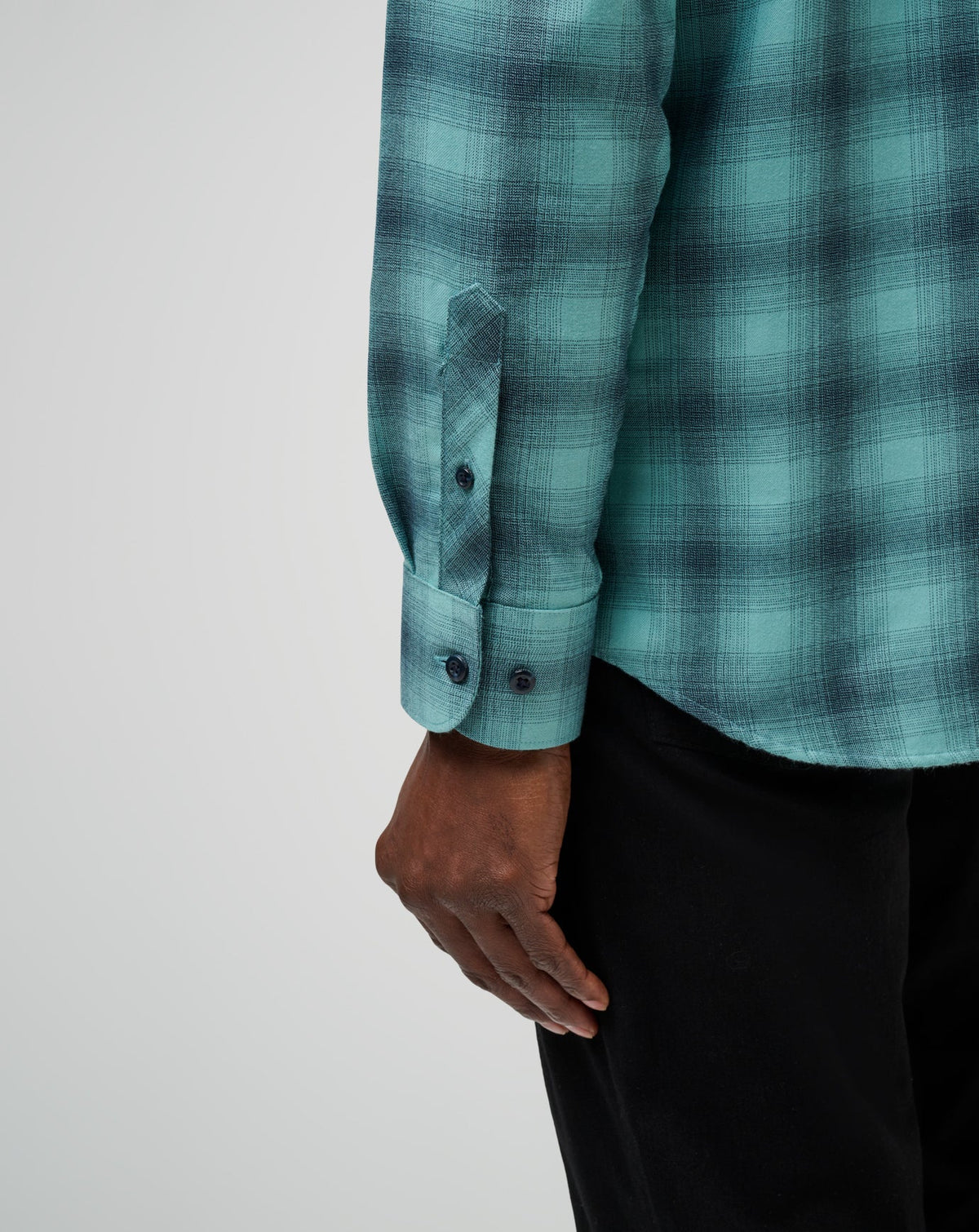 Cloud Flannel Plaid Button-Up Total Eclipse/Cameo | Travis Mathew