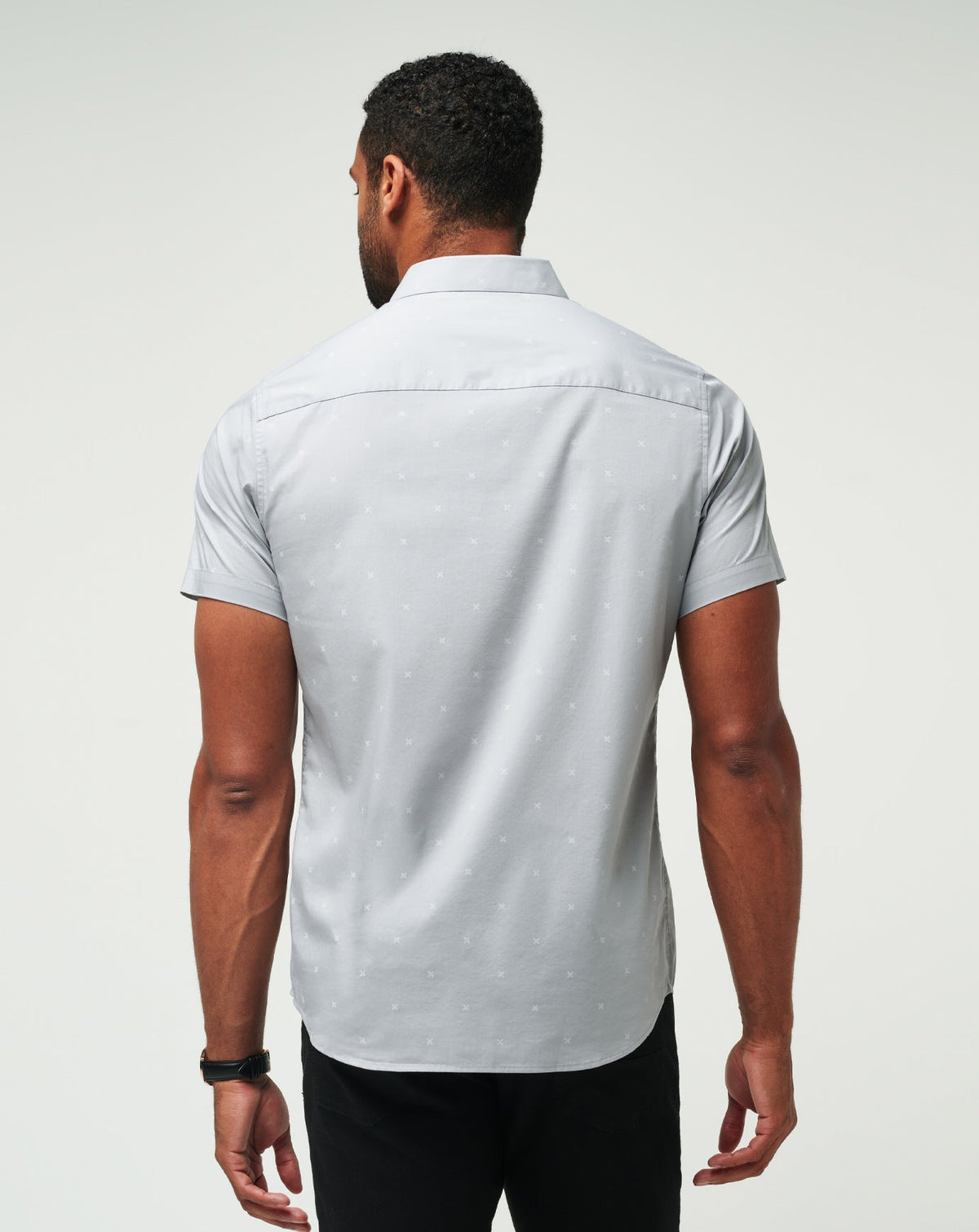 Across The Pond Button-Up Heather Sleet | Travis Mathew