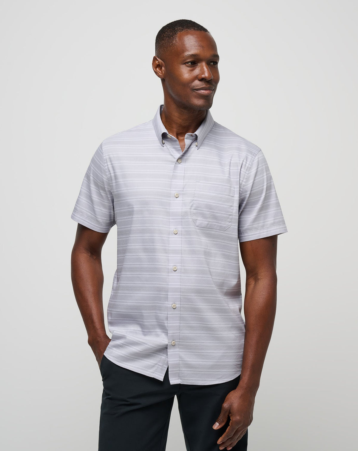 On The Table Button-Up Micro Chip | Travis Mathew