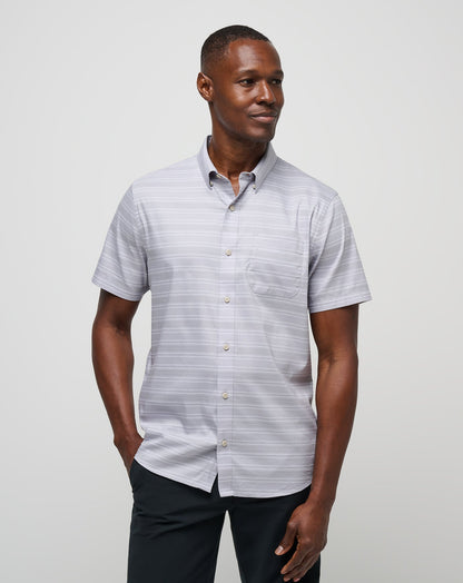 On The Table Button-Up Micro Chip | Travis Mathew