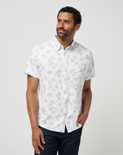 Mist On The Lake Button-Up White | Travis Mathew
