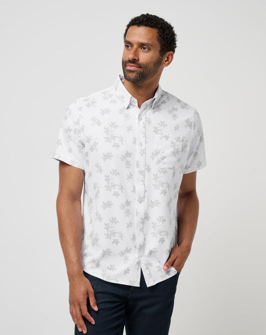 Mist On The Lake Button-Up White | Travis Mathew