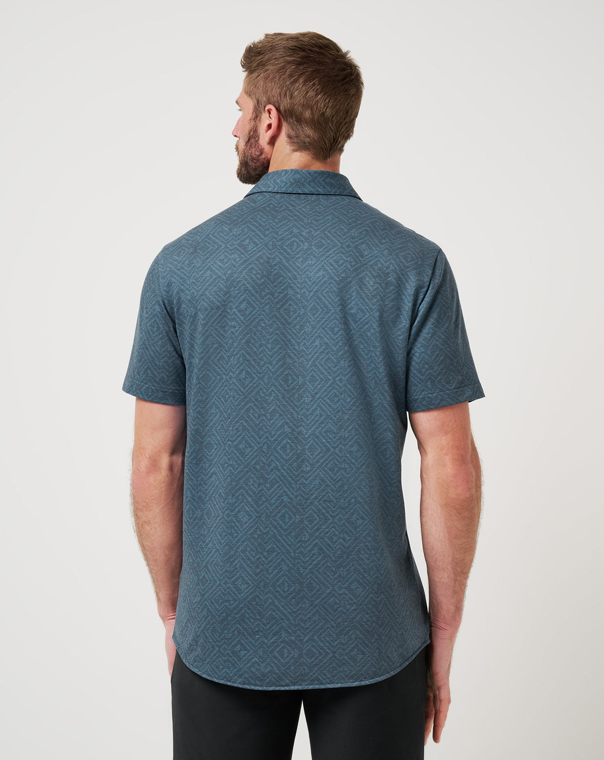 Knit Featherweight Night Button-Up Mood Indigo/Vintage Indigo | Travis Mathew