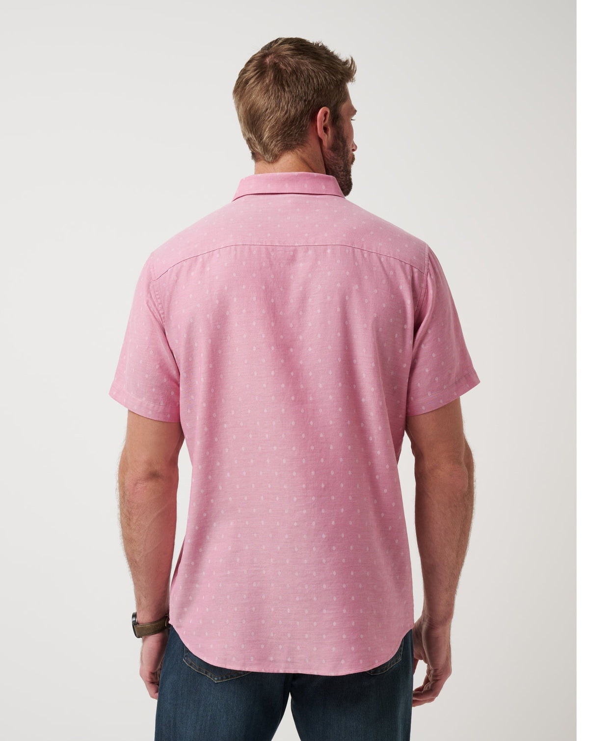 Early Check In Button-Up Heather Rose Wine | Travis Mathew