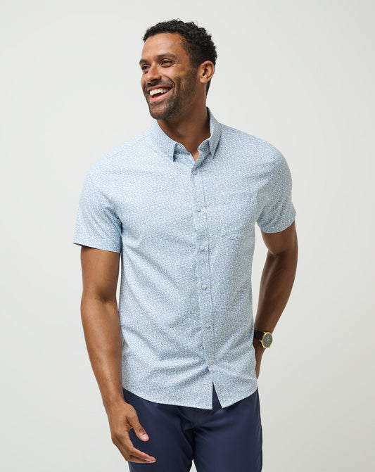 Techwoven Country Mile Button-Up White | Travis Mathew