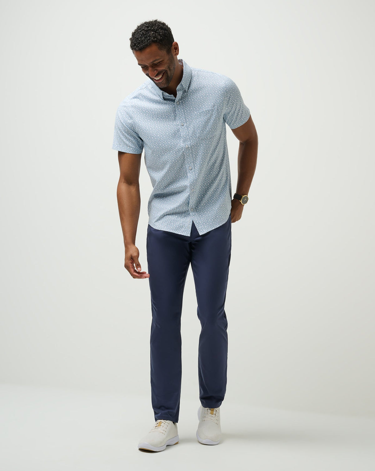 Techwoven Country Mile Button-Up White | Travis Mathew
