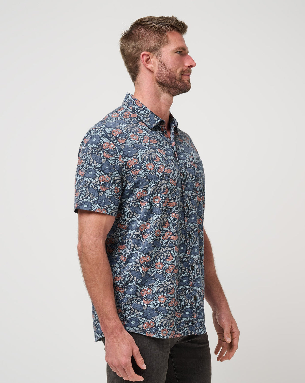 Knit Day Cruise Button-Up Mood Indigo/Vintage Indigo | Travis Mathew