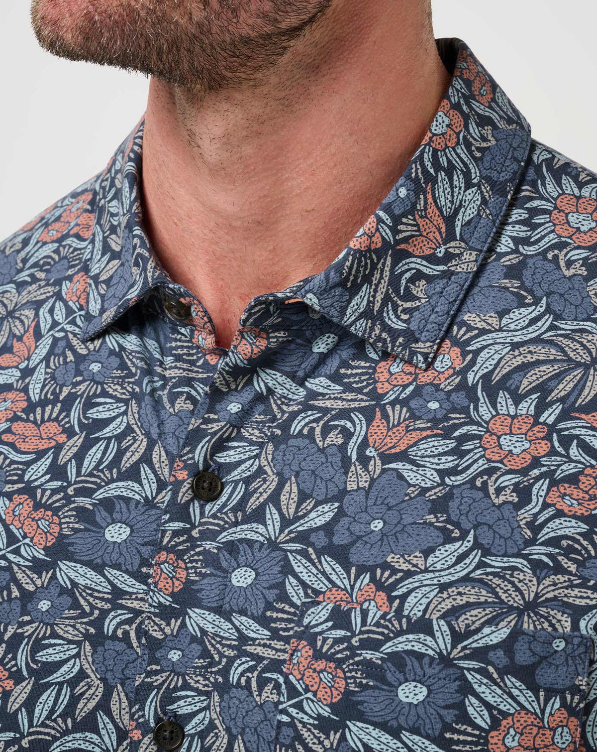 Knit Day Cruise Button-Up Mood Indigo/Vintage Indigo | Travis Mathew