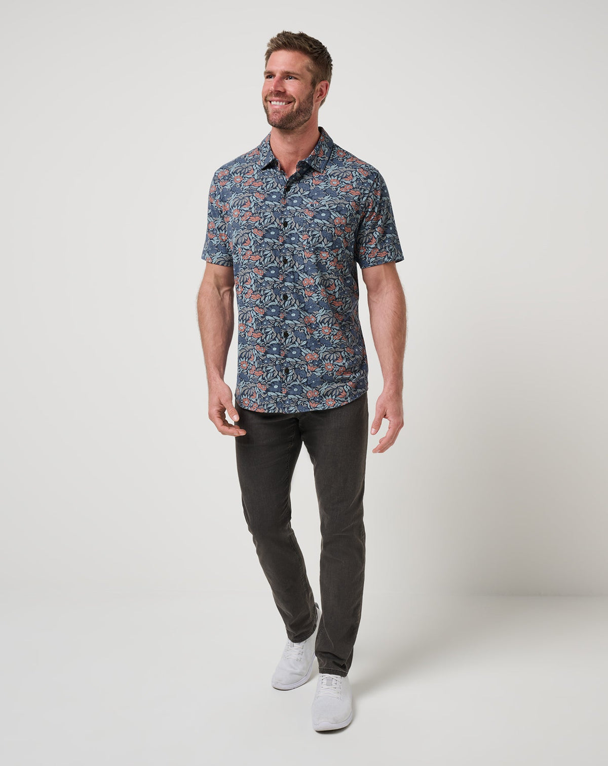 Knit Day Cruise Button-Up Mood Indigo/Vintage Indigo | Travis Mathew