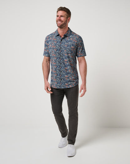Knit Day Cruise Button-Up Mood Indigo/Vintage Indigo | Travis Mathew