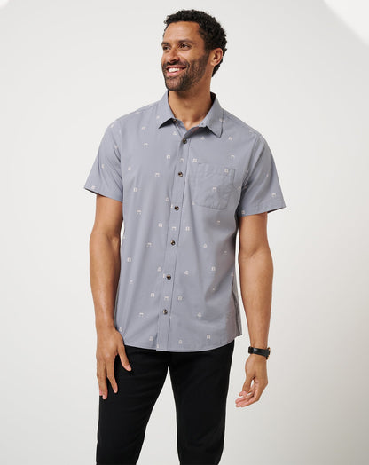 French Riviera Button-Up Quiet Shade | Travis Mathew