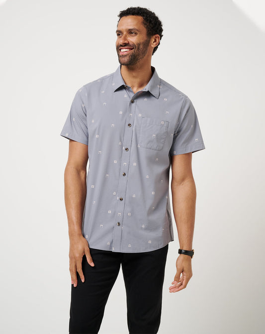 French Riviera Button-Up Quiet Shade | Travis Mathew