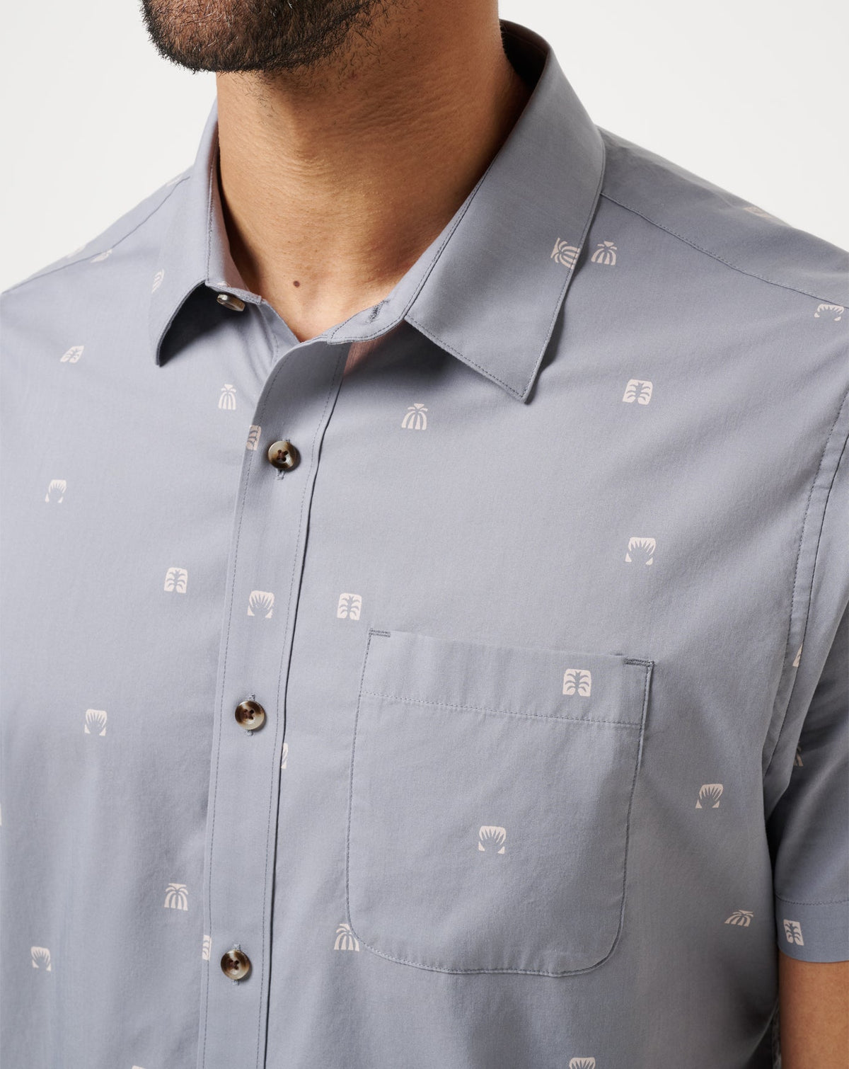 French Riviera Button-Up Quiet Shade | Travis Mathew