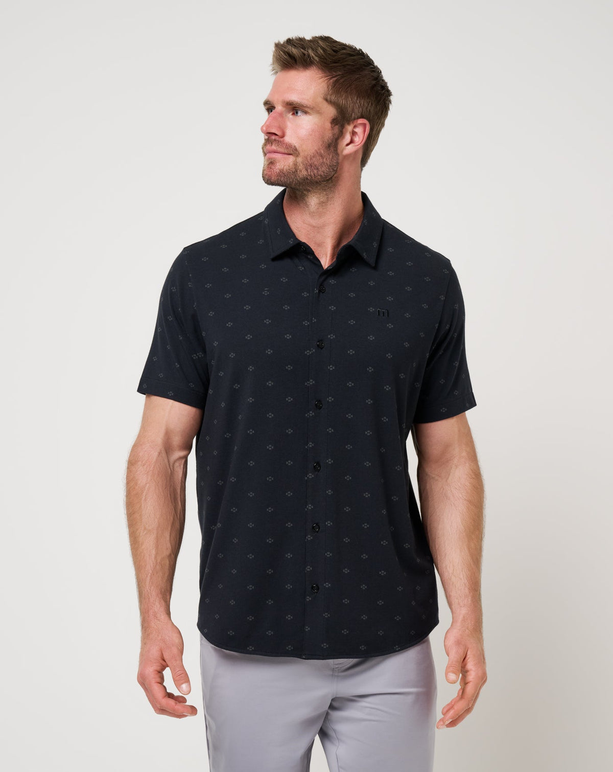Shore Of It Button-Up Black | Travis Mathew