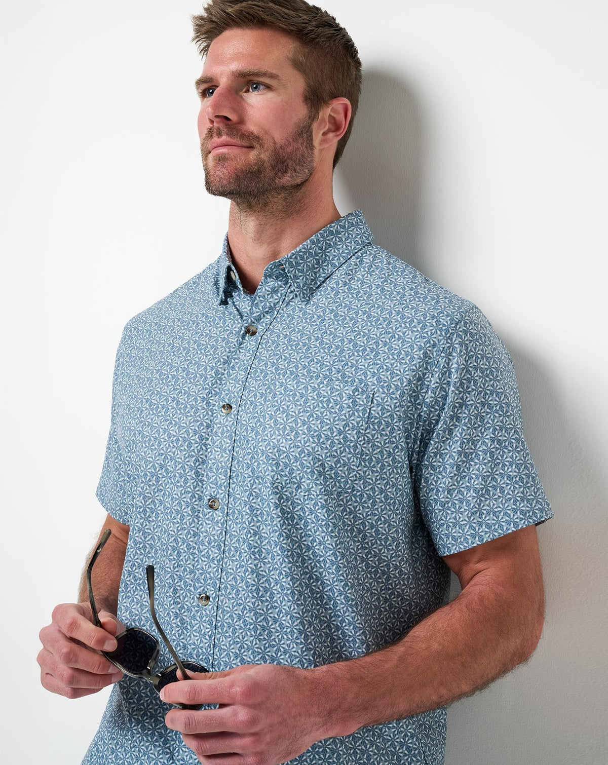 Techwoven Country Mile Button-Up Arona | Travis Mathew
