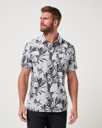 Light Map Button-Up Micro Chip | Travis Mathew