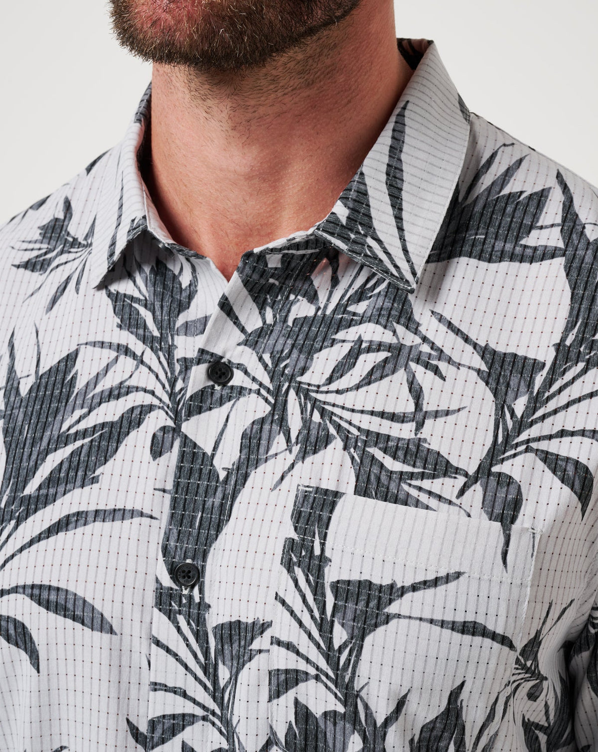 Light Map Button-Up Micro Chip | Travis Mathew