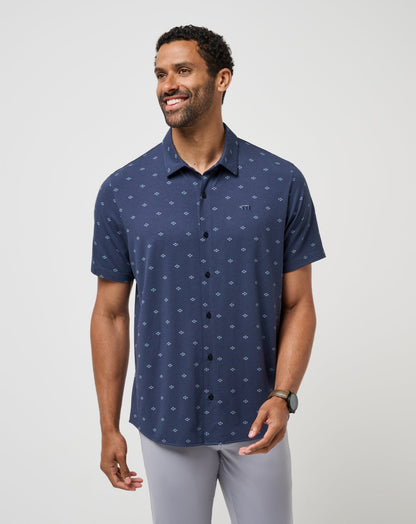 Shore Of It Button-Up Total Eclipse | Travis Mathew