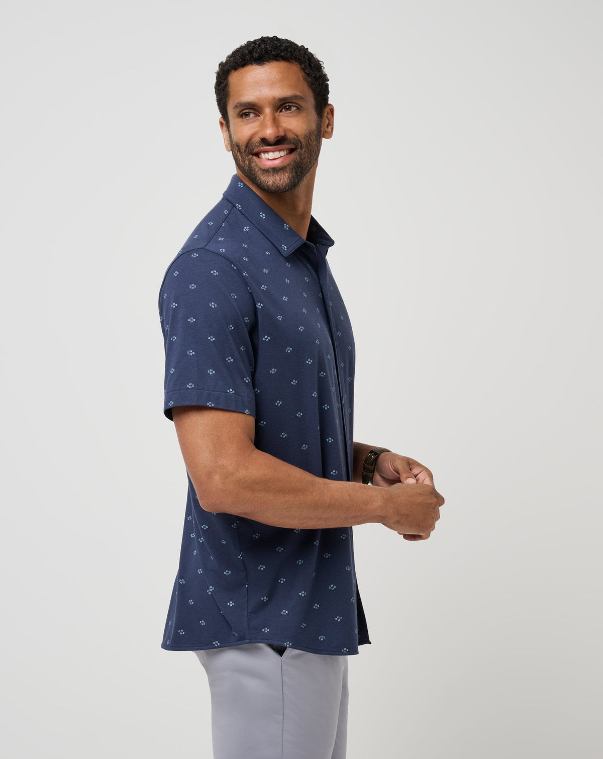 Shore Of It Button-Up Total Eclipse | Travis Mathew