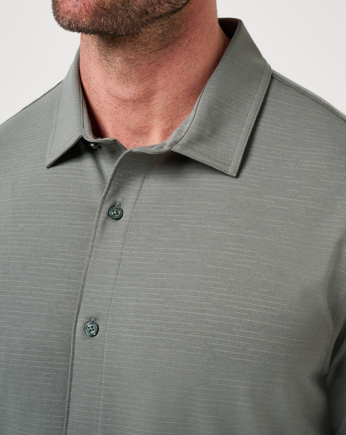 The Heater Button-Up Dark Olive | Travis Mathew