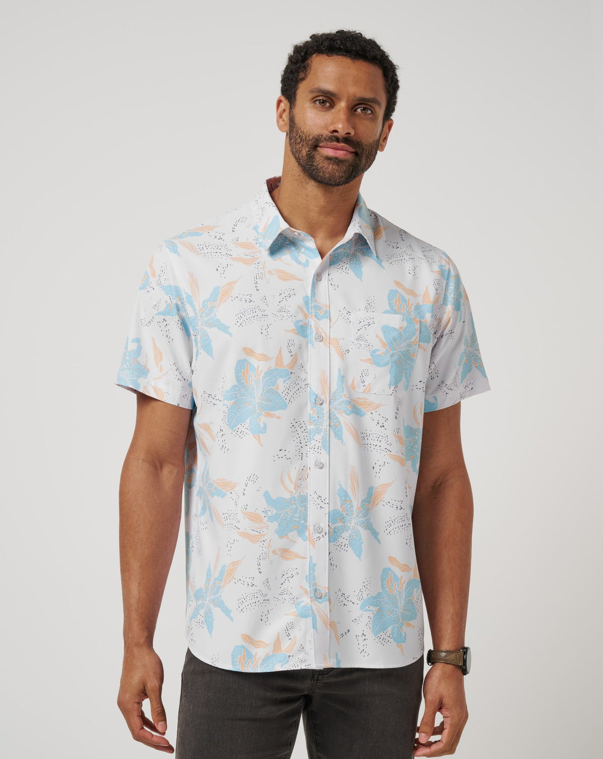 Techwoven Board Battle Button-Up White | Travis Mathew