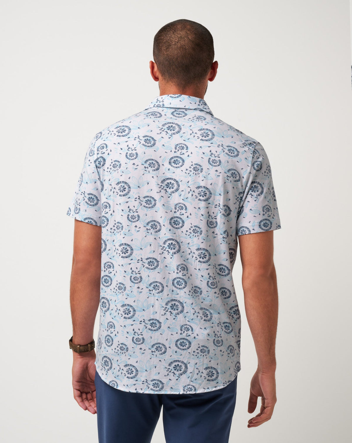 Knit Flourish Button-Up White | Travis Mathew