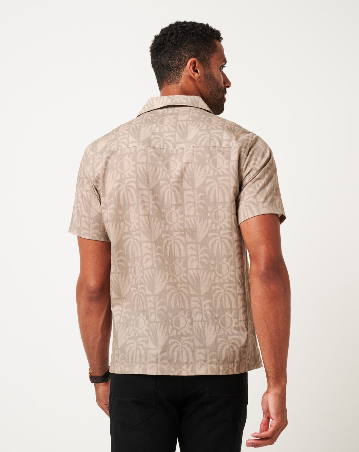 Desert Sun Button-Up Italian Sand | Travis Mathew