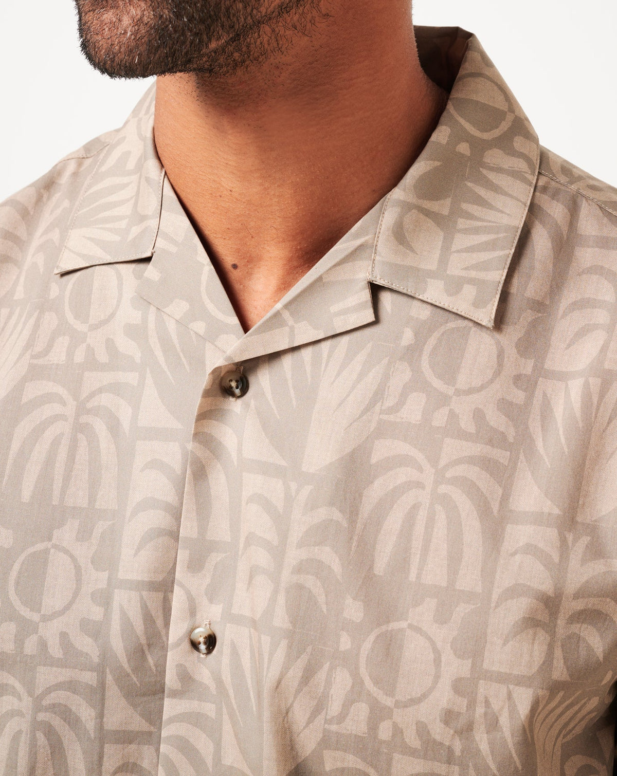 Desert Sun Button-Up Italian Sand | Travis Mathew