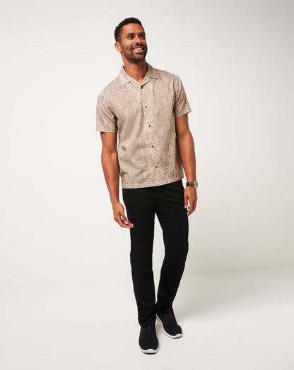 Desert Sun Button-Up Italian Sand | Travis Mathew
