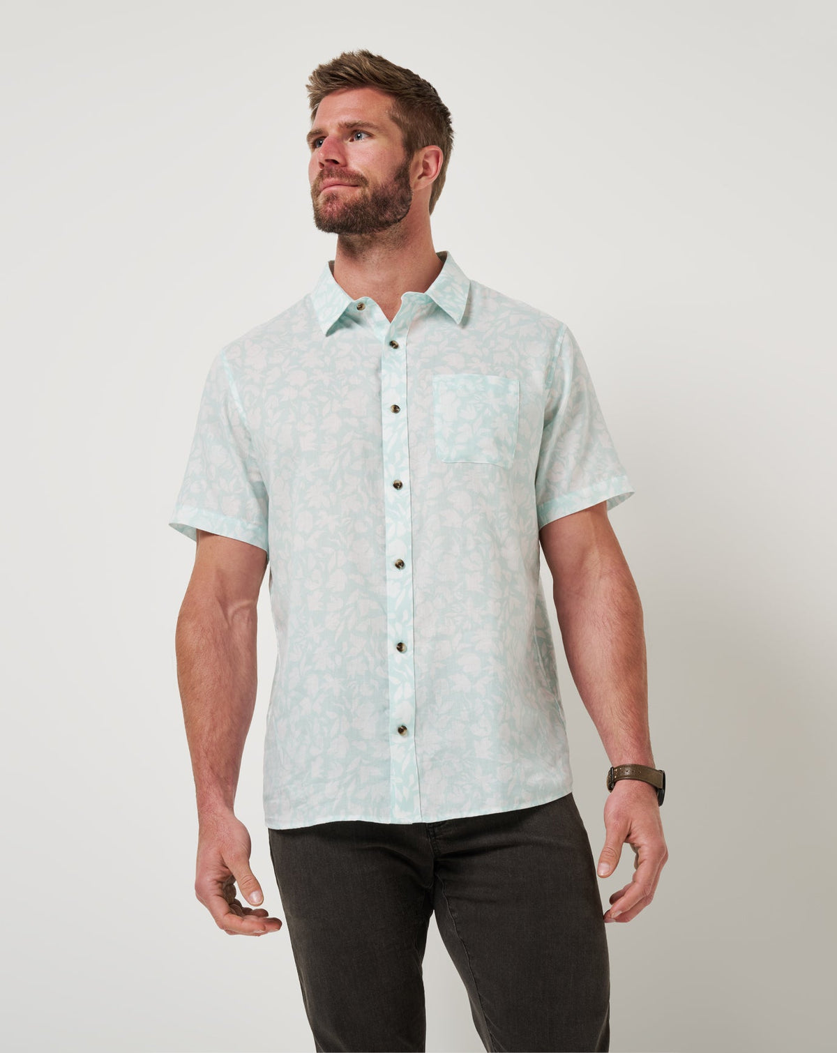 Double Room Button-Up Eggshell Blue | Travis Mathew