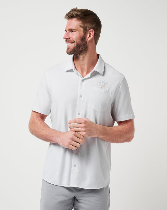 Poolside Pitcher Button-Up White | Travis Mathew