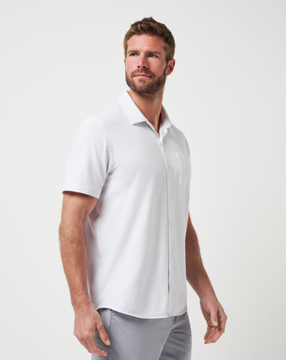 Poolside Pitcher Button-Up White | Travis Mathew